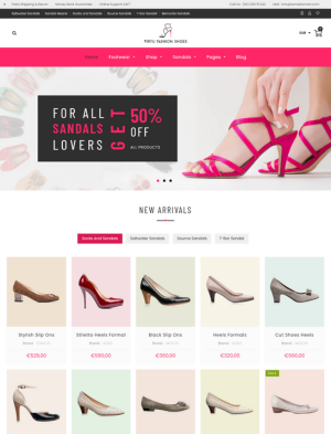 Women’s footwear store by DigzyTech