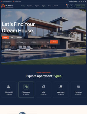 Real estate site by DigzyTech