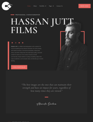 Portfolio website by DigzyTech