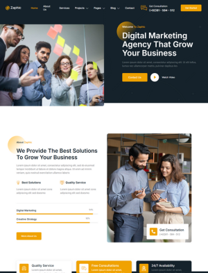 Digital agency site by DigzyTech