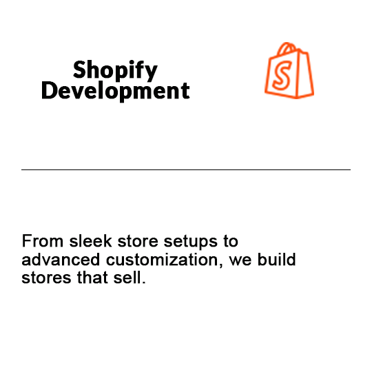 End-to-end Shopify store development services including theme customization and app integration by DigzyTech.