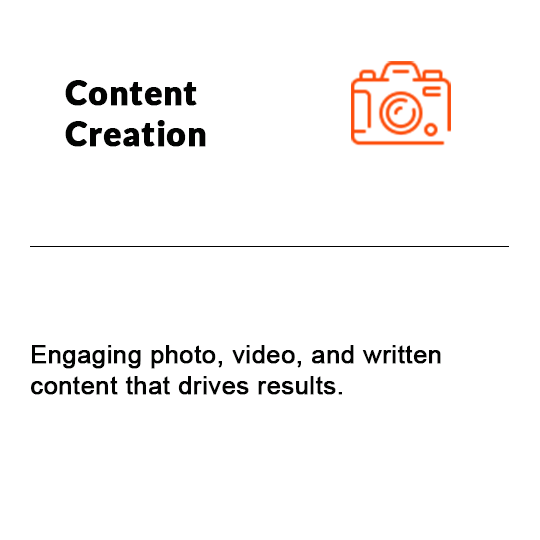 Content creation services including social media visuals, product shoots, and short-form videos by DigzyTech.